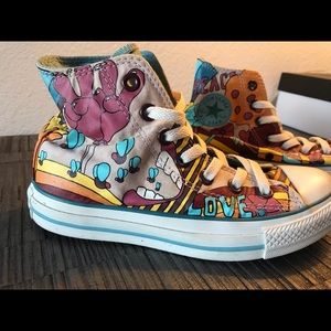 Peace & Love High Top Converse